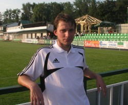 Adam Janek na stadionu Dosty Bystrc.